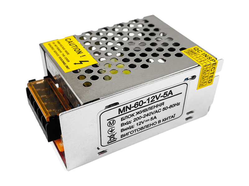 Блок живлення 60W-IP20 12V MN, фото 1