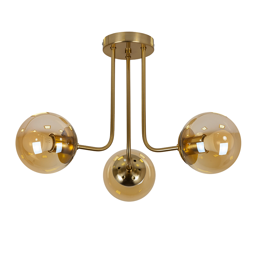 Люстра LEVISTELLA Quevilly 7529908-3 BRZ+BR E27