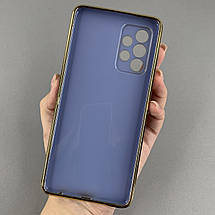Чохол для Samsung Galaxy A52s глянцевий із золотою окантовкою чохол на телефон самсунг а52с синій h7y, фото 2