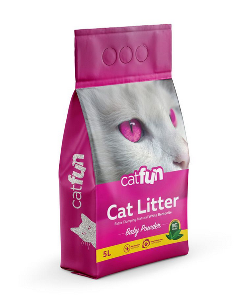 Catfun наповнювач бентонітовий 5 л (з ароматом дитячої присипки)
