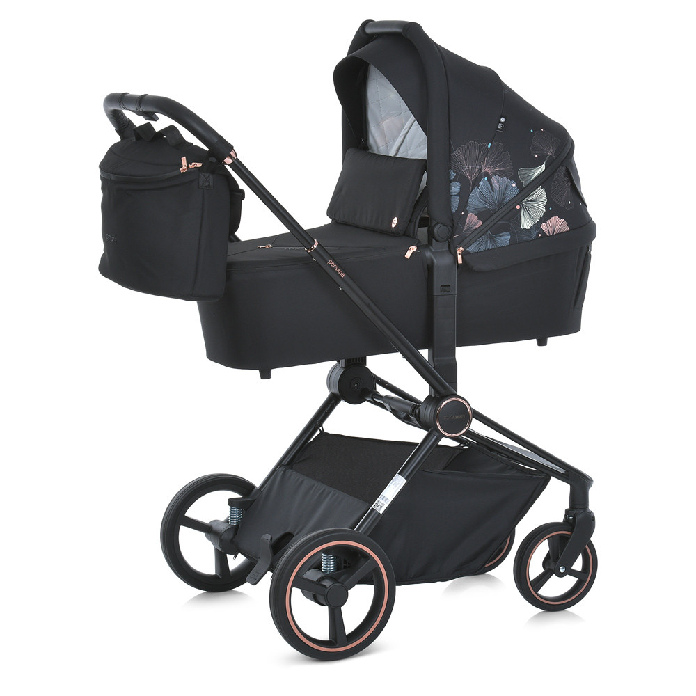 Коляска універсальна 2в1 Camino ME 1091-B PERSONA Black Art