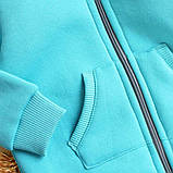 Дитячий теплий ромпер блакитний, фото 2