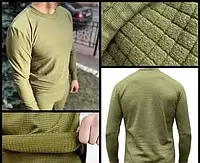 Тактичний термокомплект S-3XL хакі, зимовий, флісовий для військових