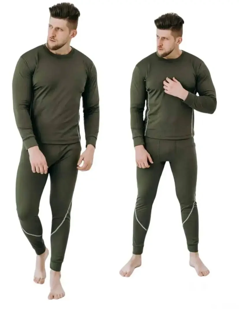 Комплект термобілизна чоловічий M-ХXL хакі / Зимовий фліз армійська термобілизна / тактична термо, M - фото 1 - id-p2423873486