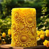 Силіконова форма молд для виготовлення свічок "Соняхи"