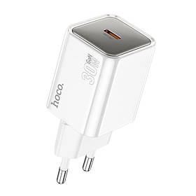МЗП мережний адаптер HOCO Glorious single port charger N47 | Type-C, 30W, PD|