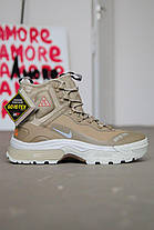 Зимові Чоловічі Кросівки Nike ACG Air Zoom Gaiadome Gore-Tex Beige / Найк АСГ Аїр Зум Гаядом Гор Текс Бежеві, фото 4