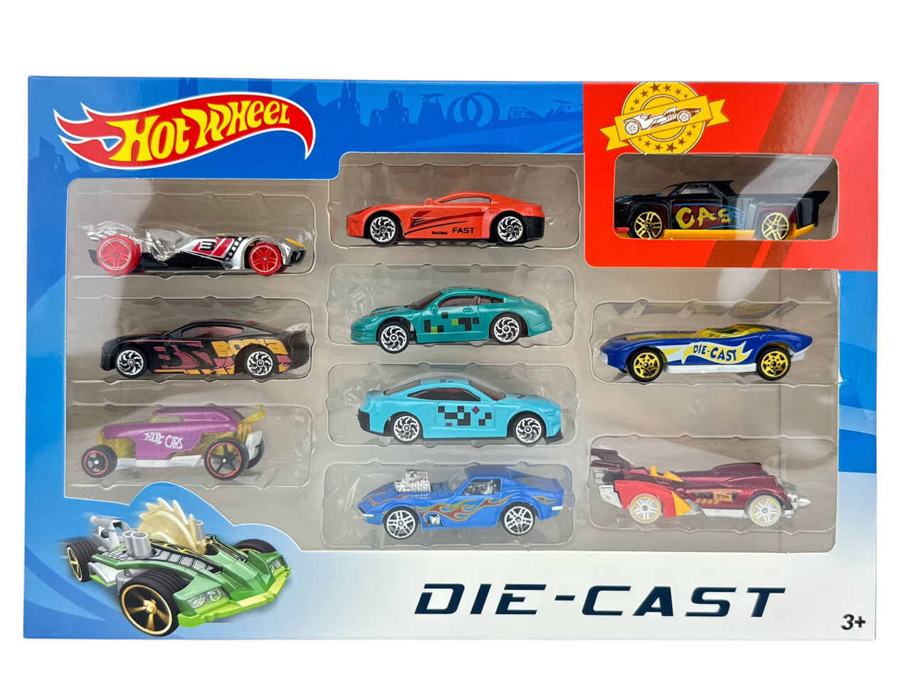 Ігровий набір машинок Хотвіллс DIE-CAST 10шт 788-103