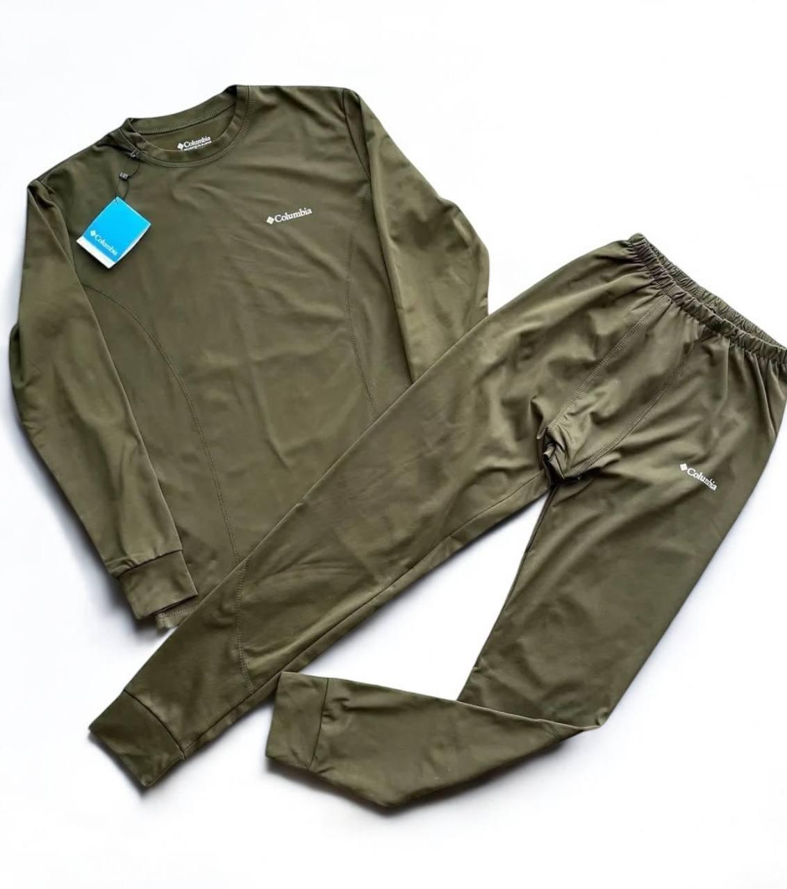 Чоловічий теплий термокомплект на флісі, зимова термобілизна до -25°C, хакі S-XXL, фото 1