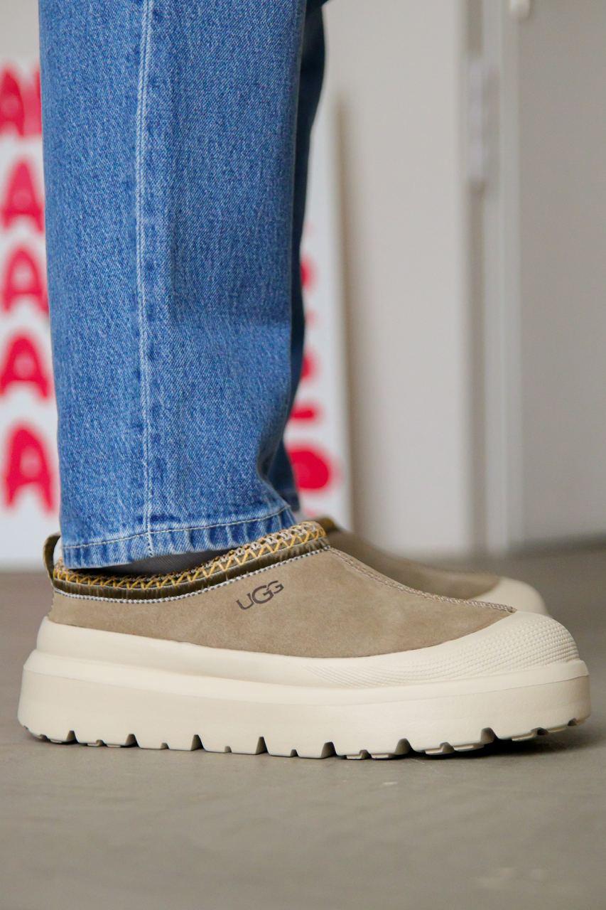 Зимові Черевики UGG Tasman Weather Hybrid Slipper Beige / УГГ Тасман Уезер Хайбрид Сліппер Бежеві