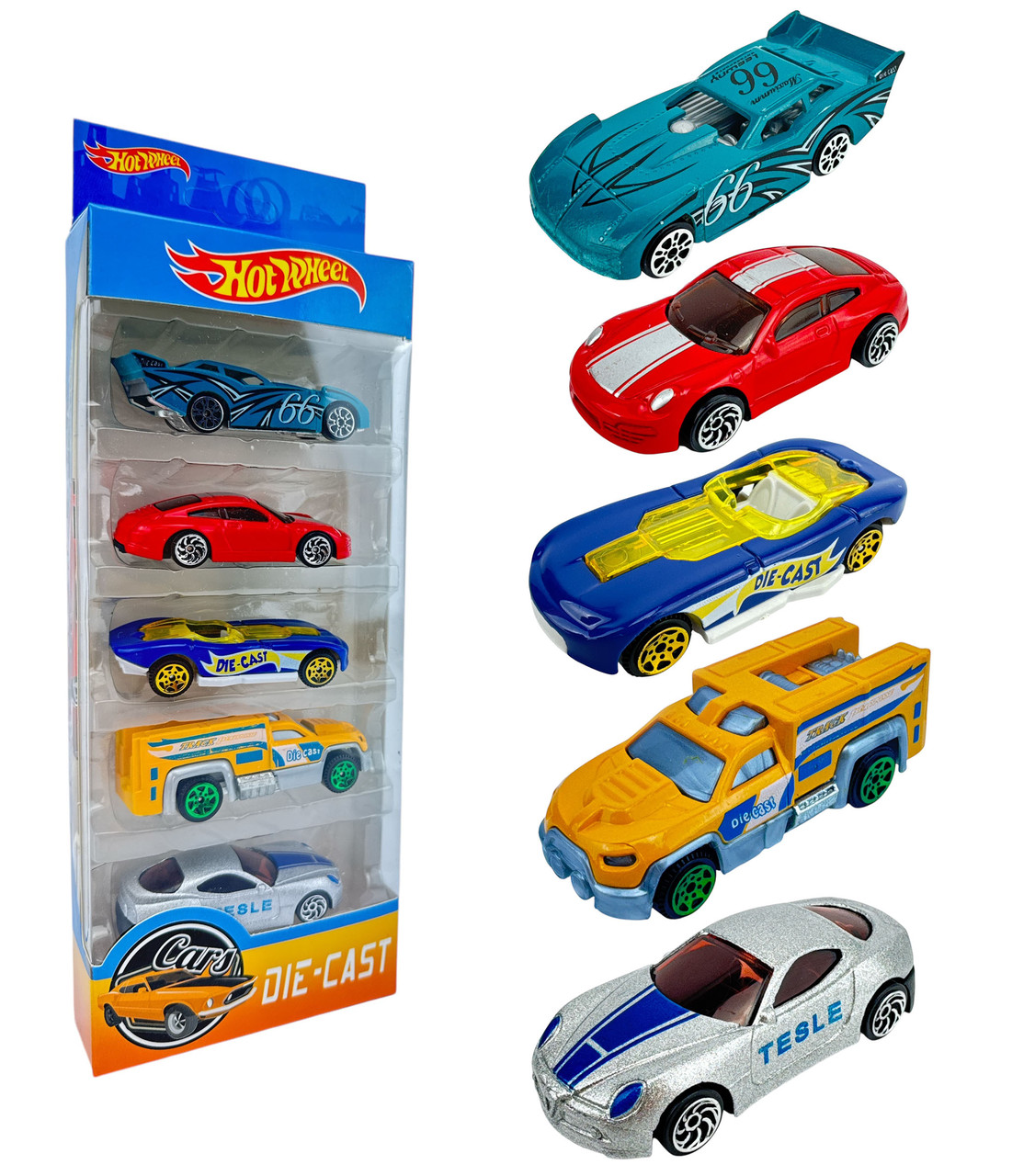 Ігровий набір машинок Хотвіллс DIE-CAST 5шт 779-052