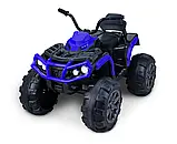Квадроцикл дитячий (2 мотори по 45W, акум 12V7AH, МР3, підсвічування) Just Drive QUAD Q2 Blue Синій, фото 2