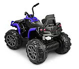Квадроцикл дитячий (2 мотори по 45W, акум 12V7AH, МР3, підсвічування) Just Drive QUAD Q2 Blue Синій, фото 3