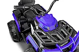 Квадроцикл дитячий (2 мотори по 45W, акум 12V7AH, МР3, підсвічування) Just Drive QUAD Q2 Blue Синій, фото 7
