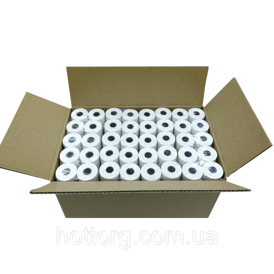 Термопапір для друку чеків 80 мм х 19 м, упаковка 180 шт., фото 1