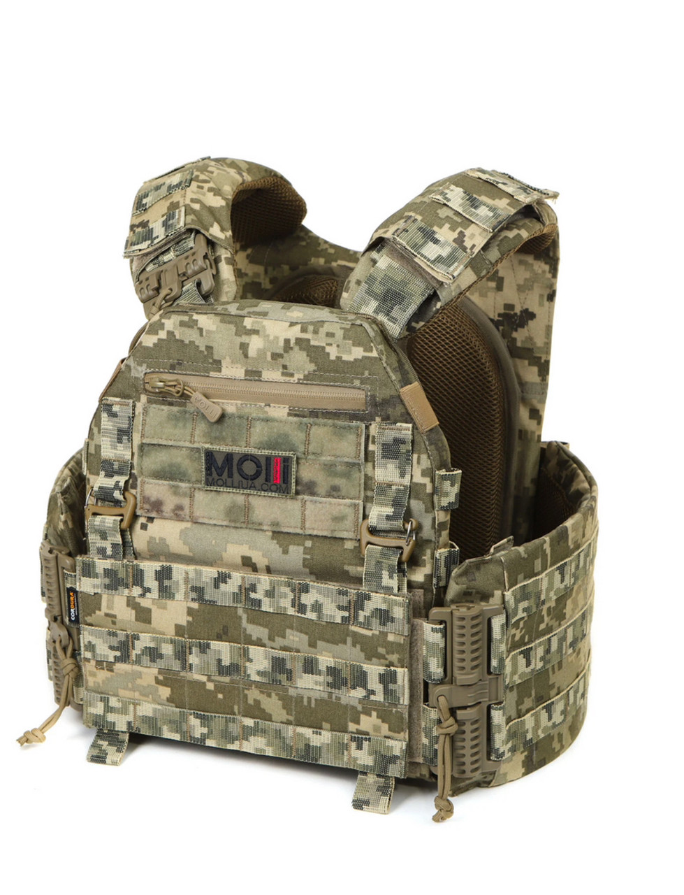 Плитоноска МІЦЬ 3.0 піксель з функцією швидкого скидання (PLATE CARRIER) МОЛЛІ