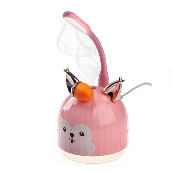 Зволожувач повітря нічник від USB, з ліхтариком, Зайчик / Дитячий настільний LED нічник