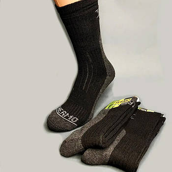 Зимові термошкарпетки Розмір 41-45 Чорні / Шкарпетки зимові чоловічі / Трекінгові шкарпетки
