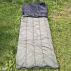Спальний мішок-ковдра без капюшона 70х190 см Хакі / Водонепроникний спальник для військових, фото 8