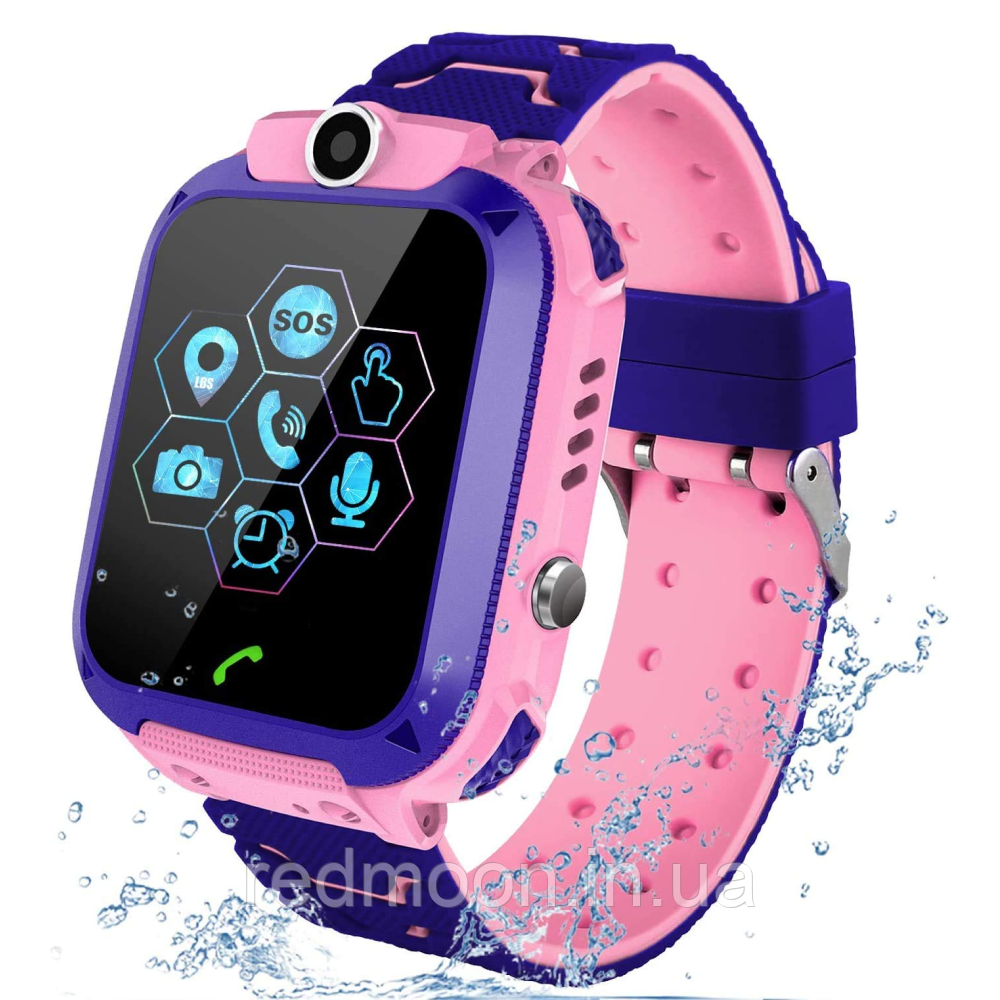 Дитячий смарт годинник з MicroSIM та 2G, XO H100 2G, Рожеві / Розумний годинник для дітей / Смарт годинник дитячий, фото 1