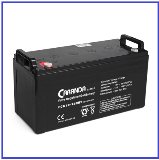 Акумуляторна батарея MCA GEL FCG12-120 12V 120Ah (407х174х233), фото 1