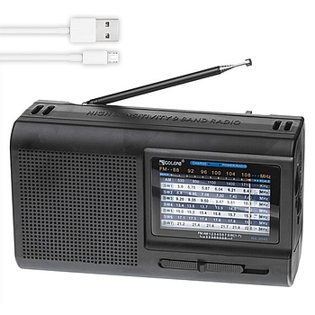 Радіоприймач від USB, Golon RX 3040 / Акумуляторне радіо / Бездротовий радіоприймач FM