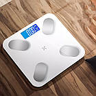 Електронні ваги підлогові 26x26 см, до 180 кг, Білі / Розумні ваги підлогові, фото 2