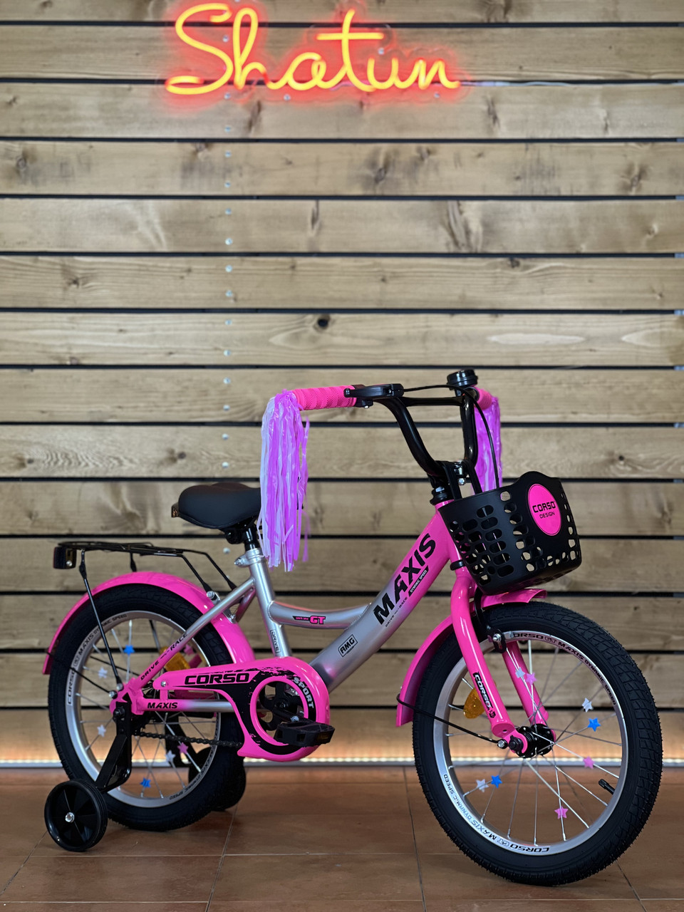 Дитячий велосипед 16" Corso MAXIS CL-16359 на рост 100-115 см рожевий