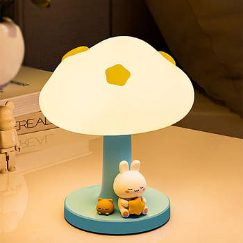 Акумуляторний нічник Mushroom lamp, з USB / Світильник нічник / Настільна лампа / Лампа нічник