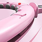 Хулахуп з утяжелювачем, діаметр 45см, Рожевий / Масажний обруч для талії / Обруч для схуднення, фото 3