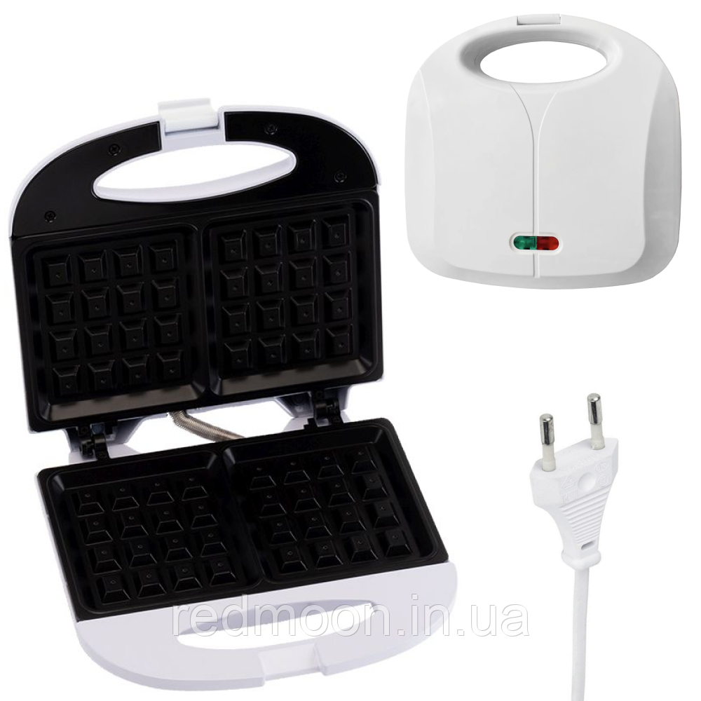 Вафельниця 1200Вт, від мережі, The waffle maker XL-877 / Вафельниця з антипригарним покриттям
