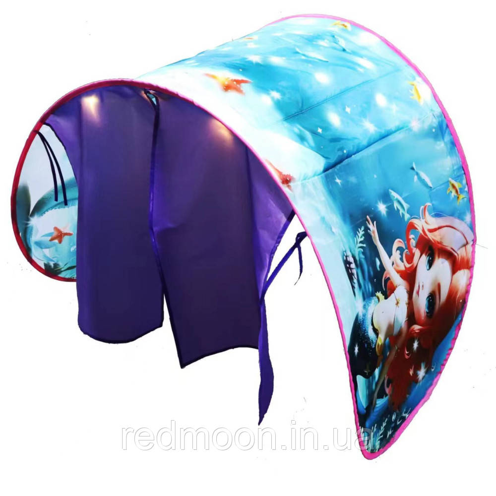 Дитячий намет тент для сну з підсвічуванням + пульт 220x80см, Shaoyundian / Ігровий намет для дітей, фото 1