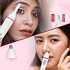 Тример жіночий 4в1 з насадками, VGR V-725 / Епілятор / Тример для носа / Електробритва / Тример для брів, фото 2