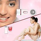 Тример жіночий 4в1 з насадками, VGR V-725 / Епілятор / Тример для носа / Електробритва / Тример для брів, фото 3