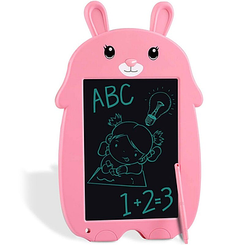 Дитячий LCD-планшет зі стилусом для малювання 8,5", Рожевий/ Графічний планшет для дітей