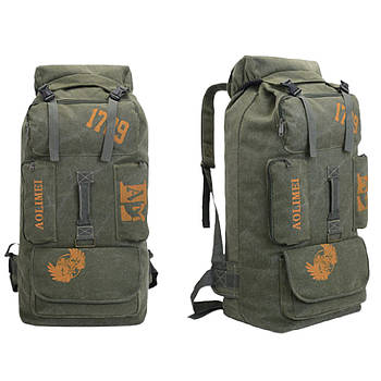 Туристичний рюкзак на 100 л, XF1066 Олива/Великий дорожній рюкзак