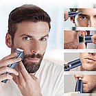 Машинка для стрижки волосся з тримером і бритвою, Geemy GM-8012 / Чоловічий набір для догляду за волоссям, фото 2