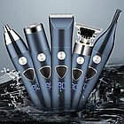 Машинка для стрижки волосся з тримером і бритвою, Geemy GM-8012 / Чоловічий набір для догляду за волоссям, фото 9