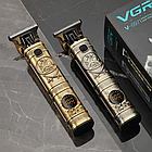 Професійний тример для стрижки волосся + 3 насадки, VGR V-097, Золотий / Чоловіча машинка для стрижки, фото 2