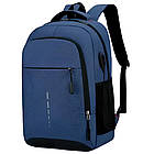 Міський рюкзак для ноутбука (44×30×13 см), Синій/Viuman/Спортивний рюкзак водонепроникний, фото 3
