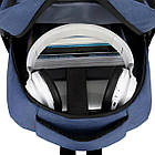 Міський рюкзак для ноутбука (44×30×13 см), Синій/Viuman/Спортивний рюкзак водонепроникний, фото 7