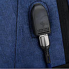 Міський рюкзак для ноутбука (44×30×13 см), Синій/Viuman/Спортивний рюкзак водонепроникний, фото 8