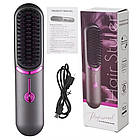 Гребінець випрямляч для волосся від USB, MAG-789, Чорний / Гребінець утюжок для волосся, фото 10