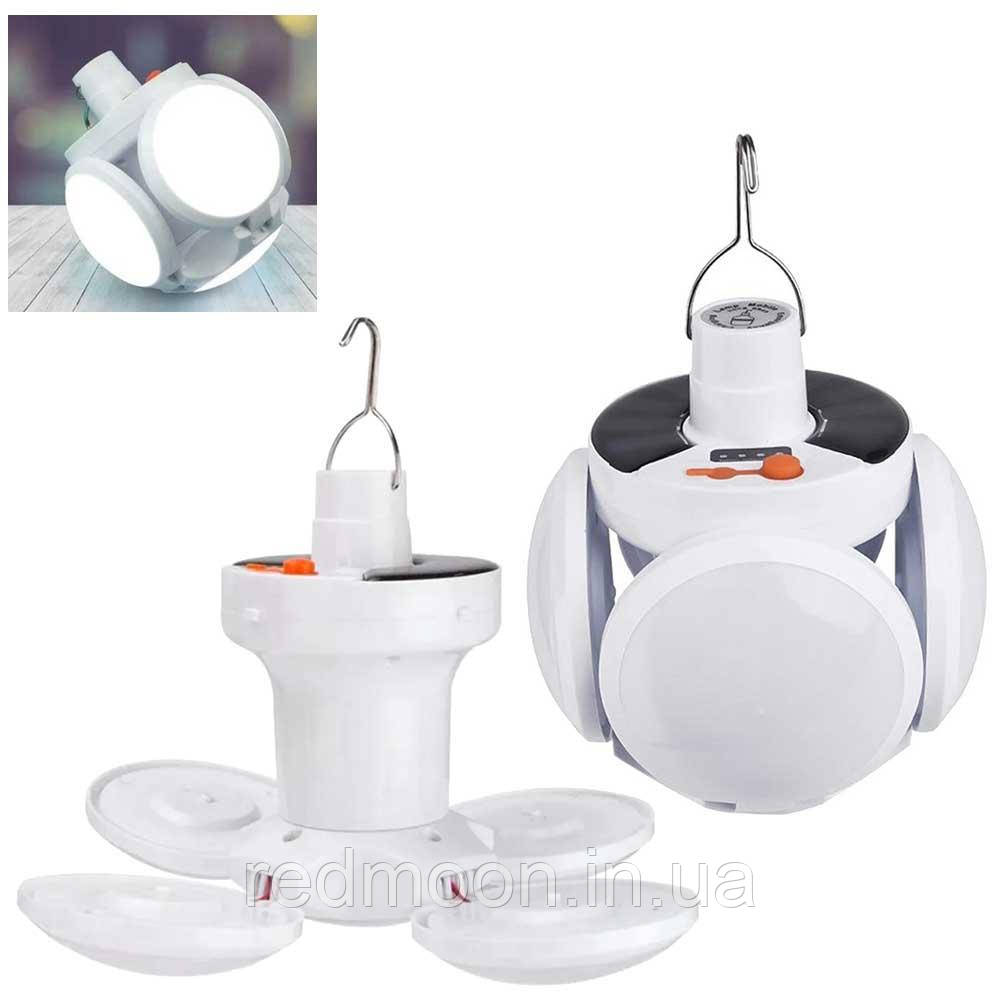 Комплект 2шт Акумуляторна лампа BL 2029-01 на сонячній батареї / Кемпінговий світильник / Підвісний ліхтар, фото 1