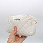 Жіноча сумка через плече, 20x12x6 см, Біла / Сумочка жіноча / Маленька сумка / Міні сумка, фото 3