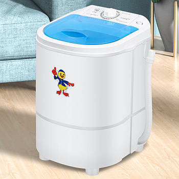 Маленька пральна машина напівавтомат від мережі, 4,5 кг, 260Вт, 42х32х30см / Міні пральна машина