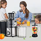 Електрична соковижималка 4в1, 800Вт, SK-4009 / Соковижималка відцентрова / Електросоковижималка для дому, фото 2
