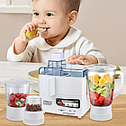 Побутова соковижималка 4в1, 800Вт, SOKANY SK-4008 / Кухонний комбайн / Соковижималка електрична, фото 4