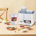 Побутова соковижималка 4в1, 800Вт, SOKANY SK-4008 / Кухонний комбайн / Соковижималка електрична, фото 5