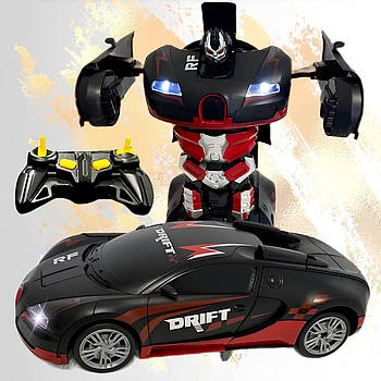 Машинка-трансформер з пультом Bugatti 922-1 / Машинка на пульті управління / Дитяча машинка-іграшка